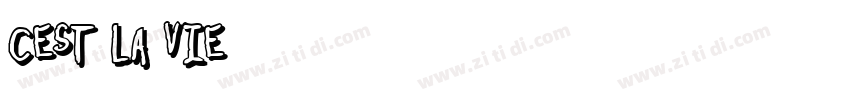Cest la vie字体转换